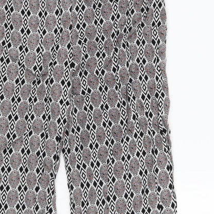 Womens UK Size 10 NEXT Regular Fit Cropped White Trousers