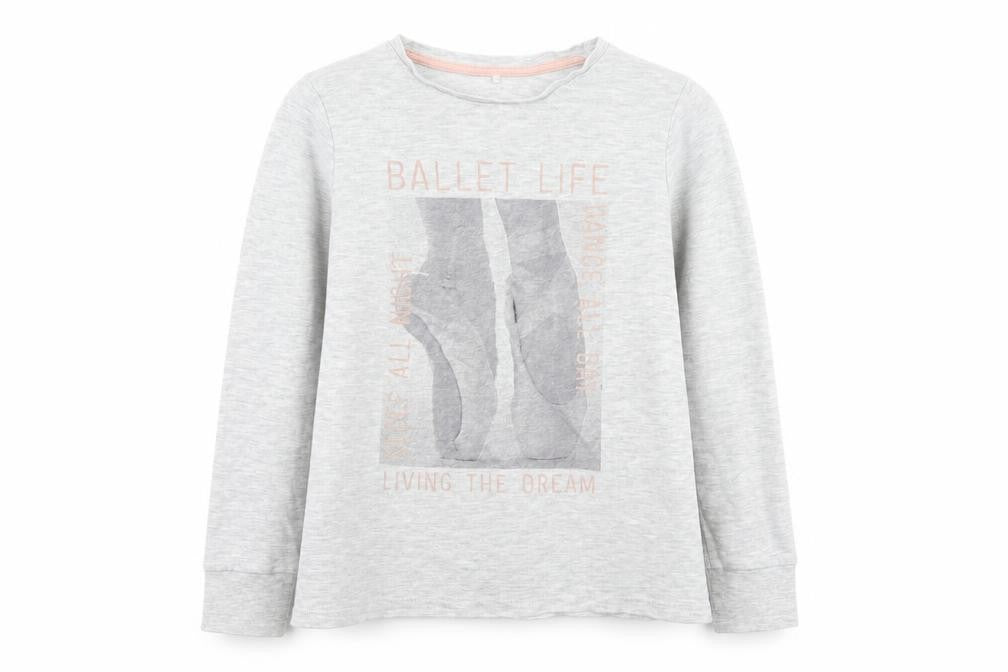 Front view of George girls’ grey basic t-shirt, size 9-10, years