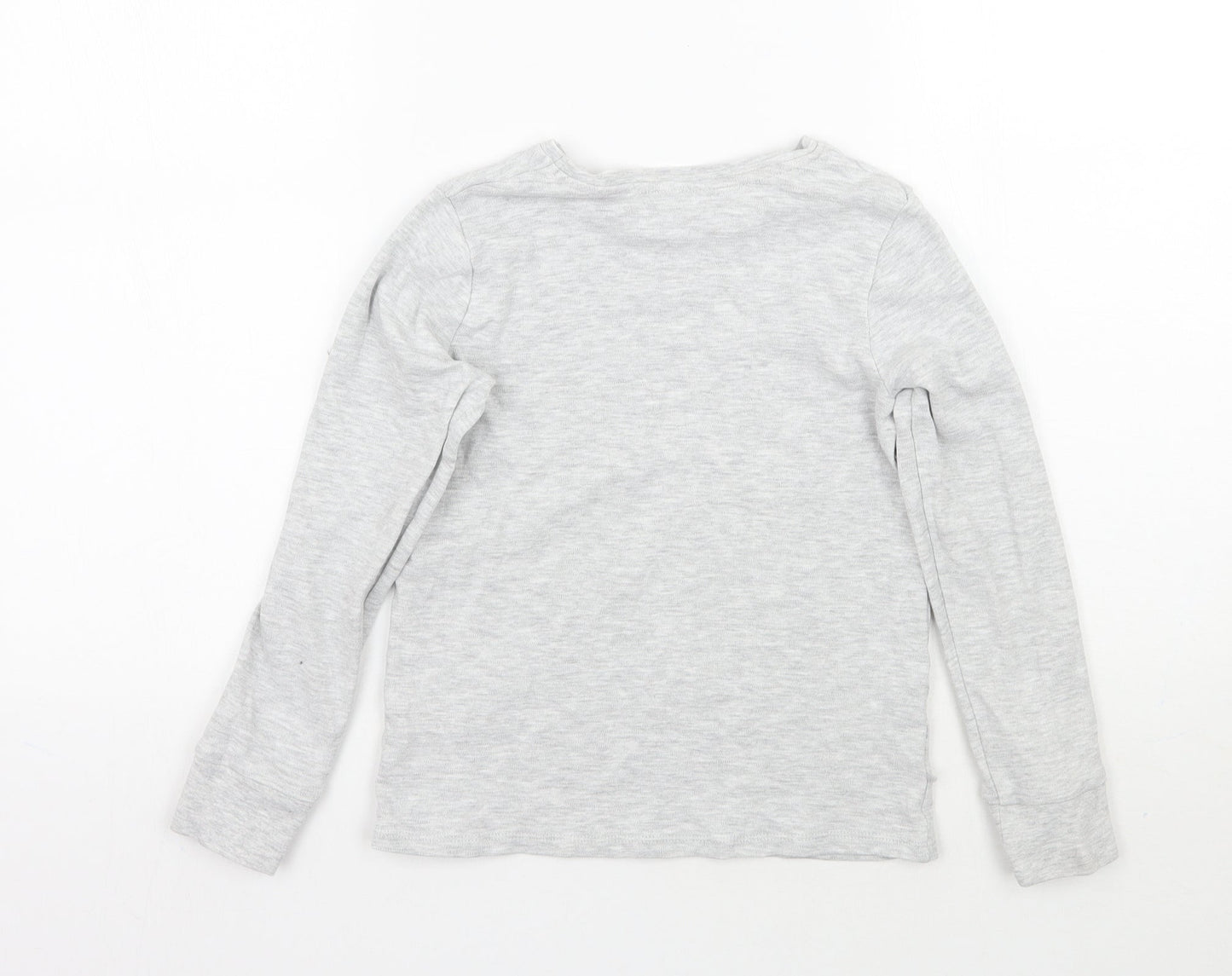 George Girls Grey   Basic T-Shirt Size 9-10 Years