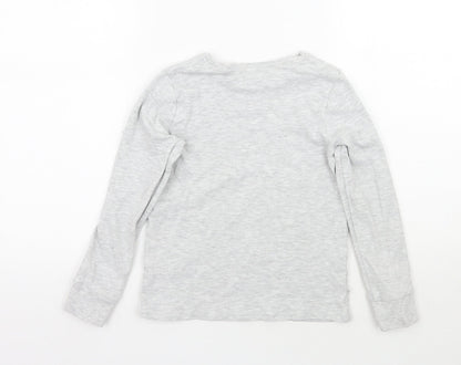 George Girls Grey   Basic T-Shirt Size 9-10 Years