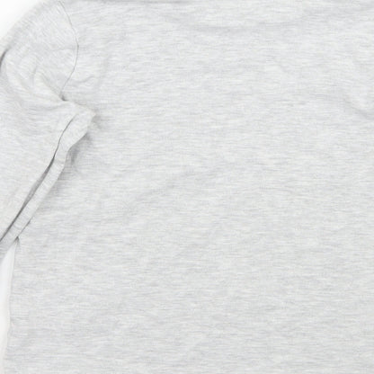 George Girls Grey   Basic T-Shirt Size 9-10 Years