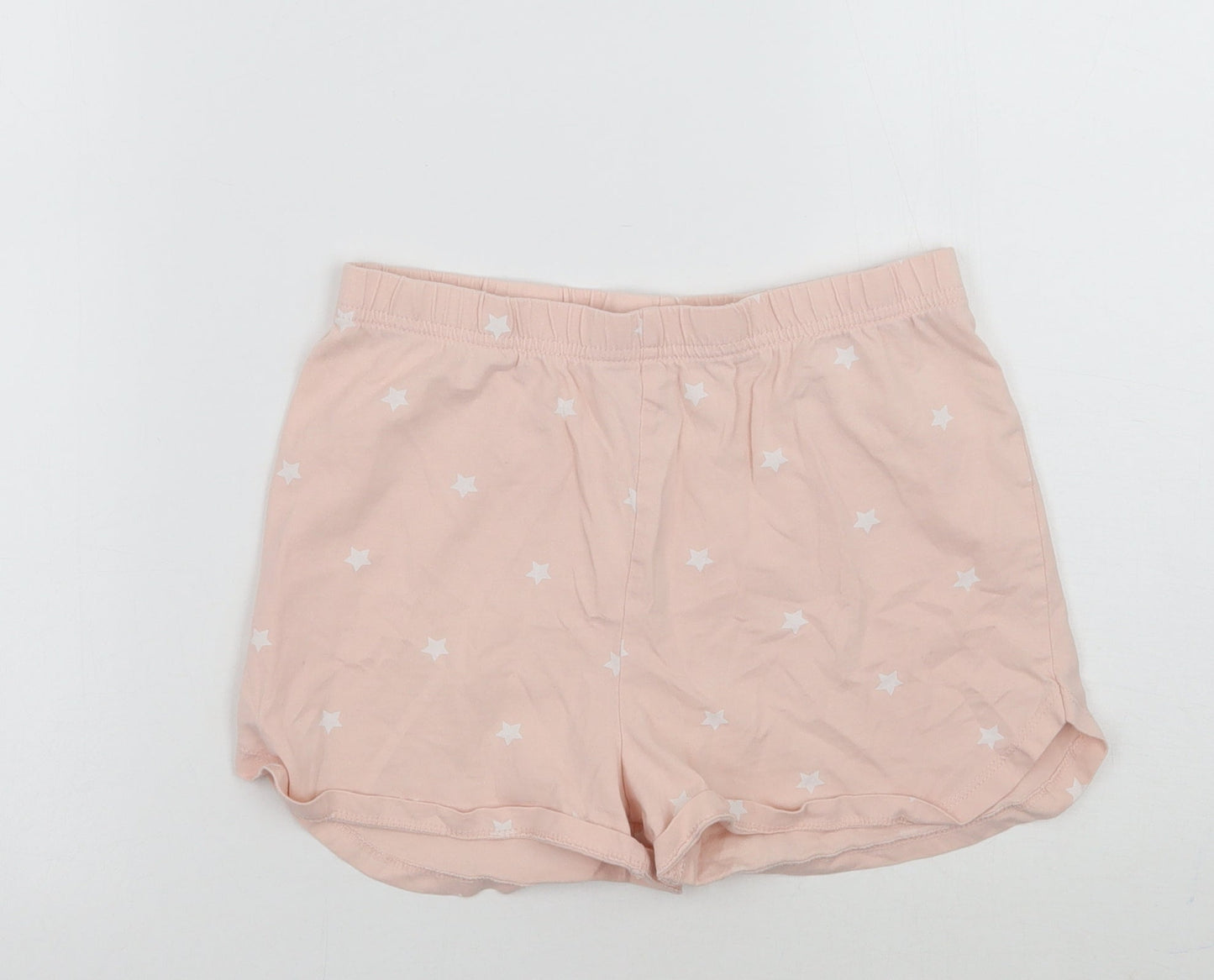 George Girls Pink Geometric  Sweat Shorts Size 9-10 Years