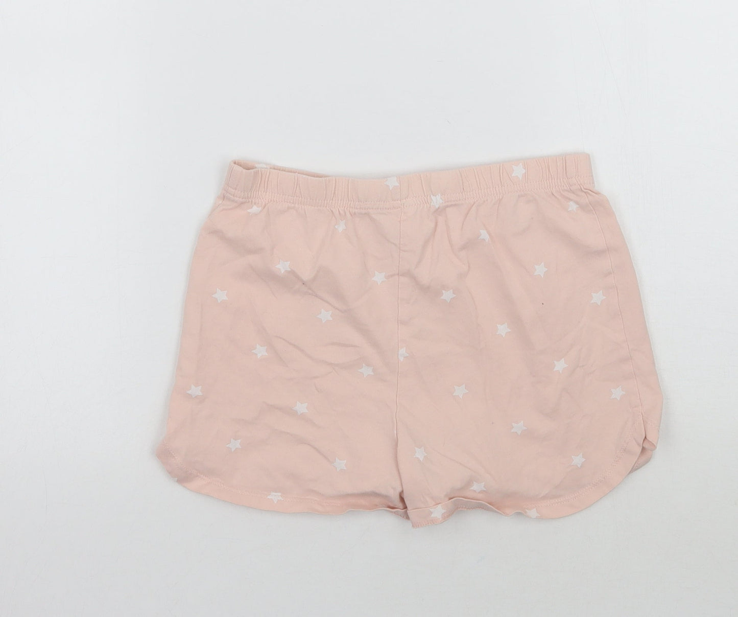 George Girls Pink Geometric  Sweat Shorts Size 9-10 Years