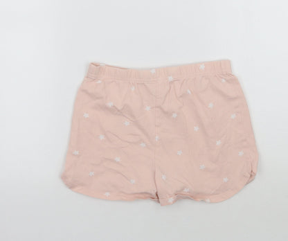 George Girls Pink Geometric  Sweat Shorts Size 9-10 Years