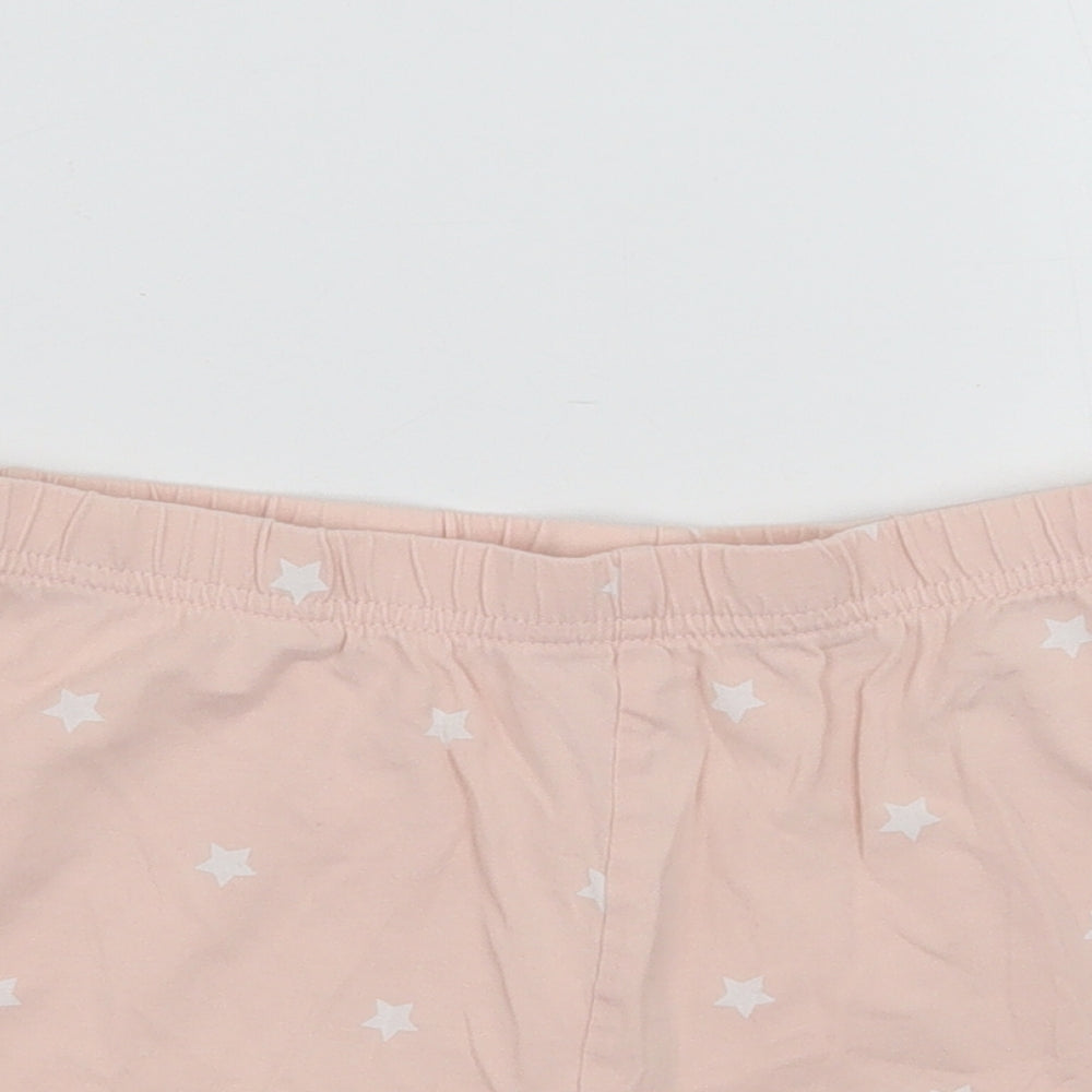 George Girls Pink Geometric  Sweat Shorts Size 9-10 Years