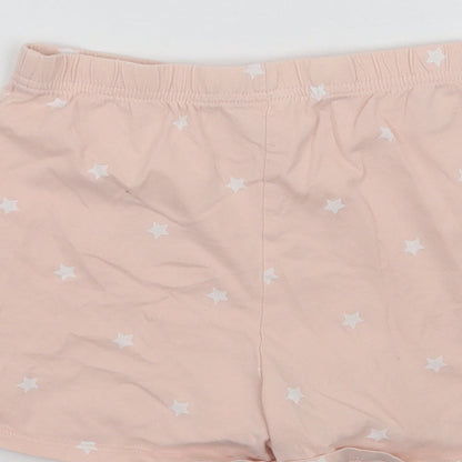 George Girls Pink Geometric  Sweat Shorts Size 9-10 Years