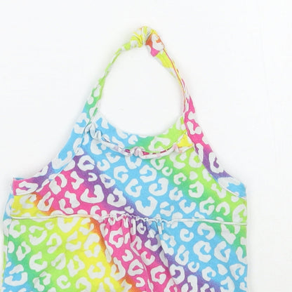 1989 Place Girls Multicoloured Animal Print  Basic Tank Size 3 Years