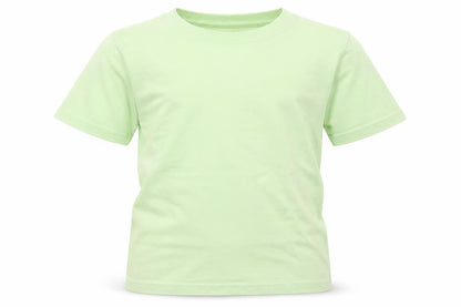 Front view of H&M boys’ green basic t-shirt, size 5, years