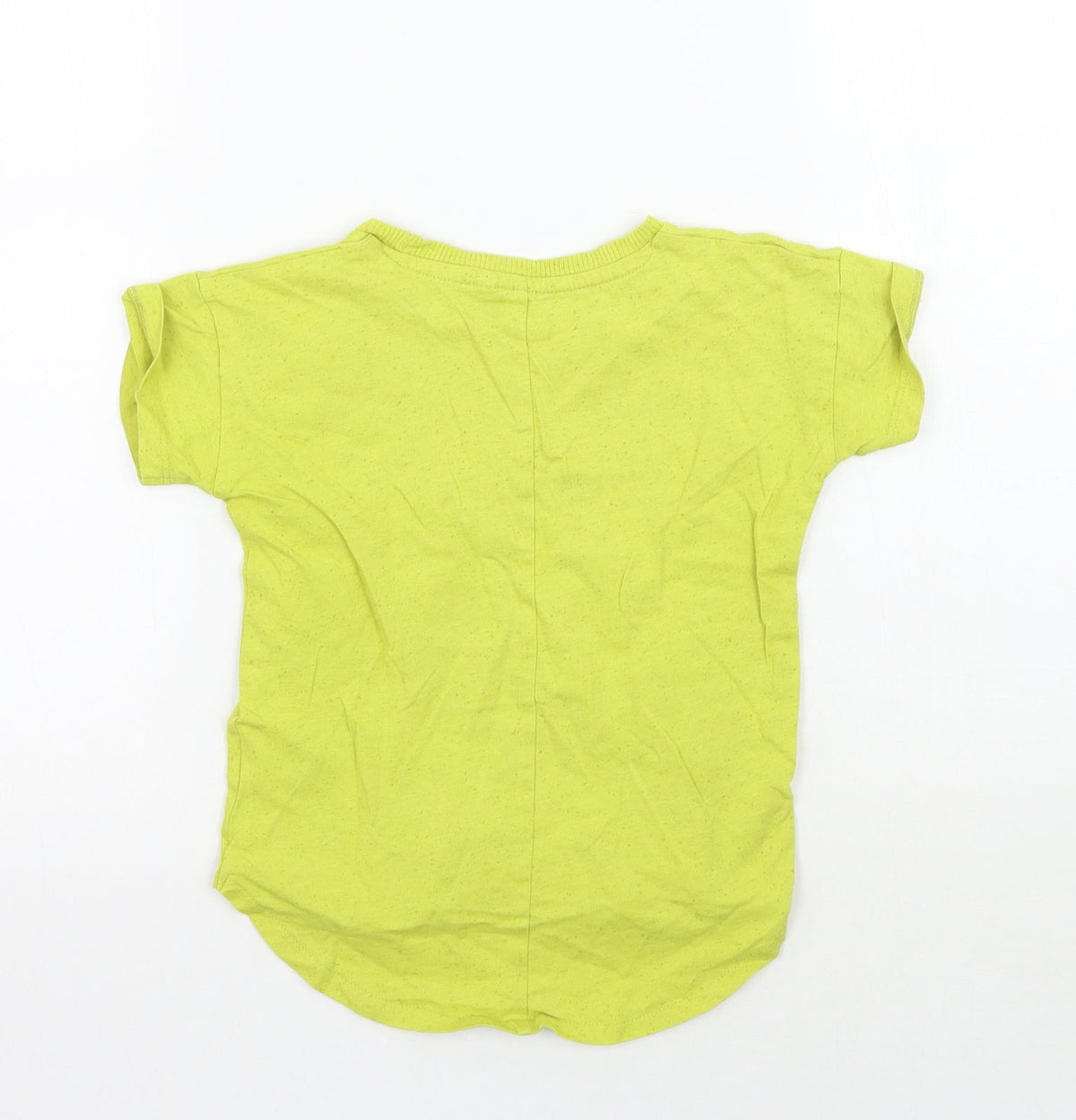 Back view of Next boys’ green basic t-shirt, size 2-3, years
