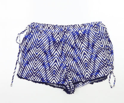 Marks and Spencer Womens Black Geometric  Bermuda Shorts Size 12