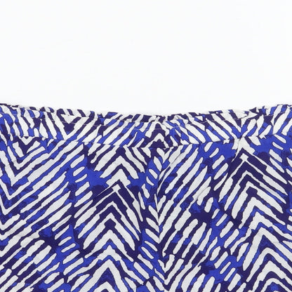 Marks and Spencer Womens Black Geometric  Bermuda Shorts Size 12