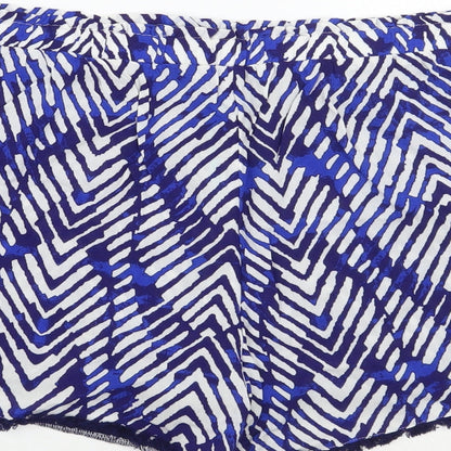 Marks and Spencer Womens Black Geometric  Bermuda Shorts Size 12