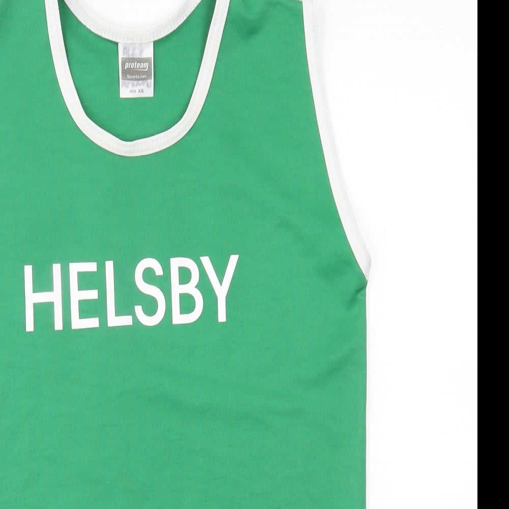 proteam Mens Green   Jersey Tank Size XS