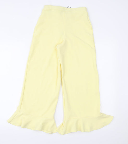 Womens UK Size 6 Boohoo Regular Fit  Yellow Trousers