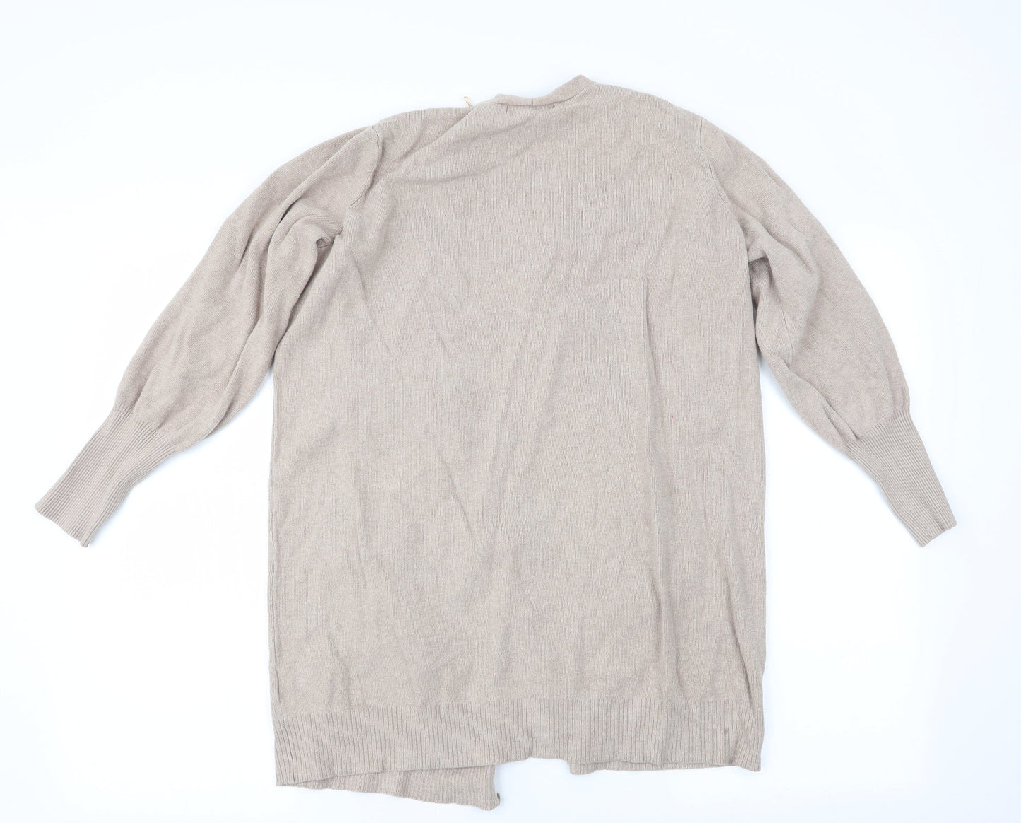 Womens UK Size M Marks and Spencer Beige Cardigan Jumper