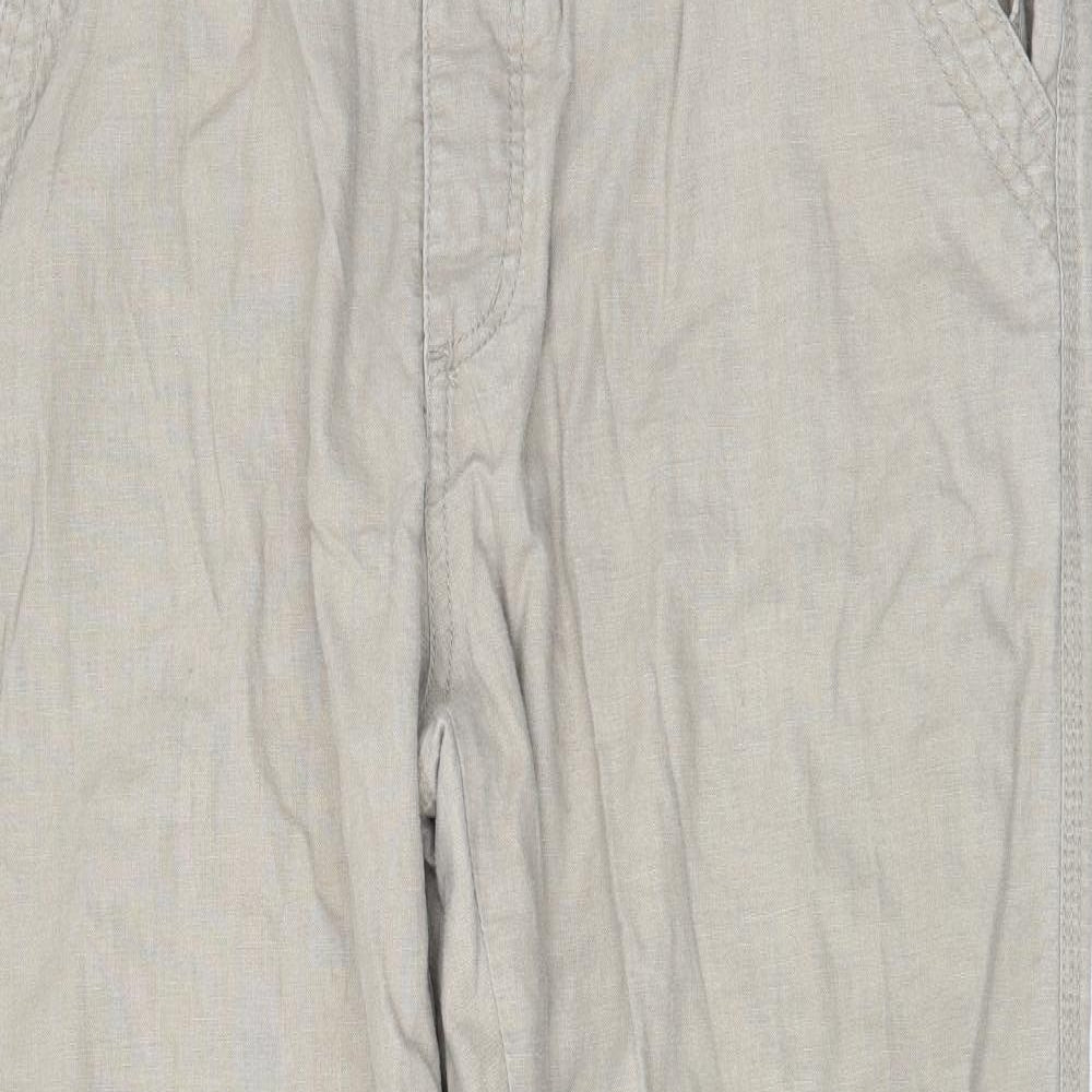 Denim & Co. Womens Beige   Trousers  Size 36 L32 in