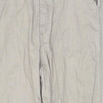 Denim & Co. Womens Beige   Trousers  Size 36 L32 in