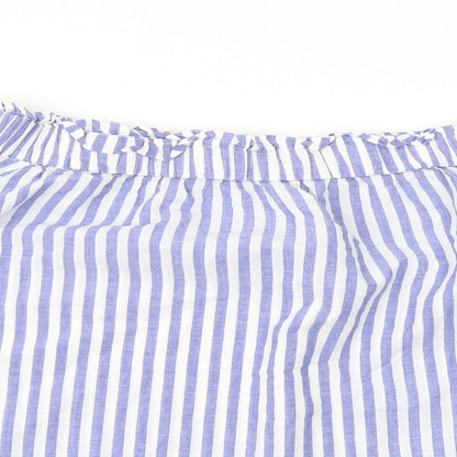 Womens UK Size 10 H&M Blue Basic Blouse