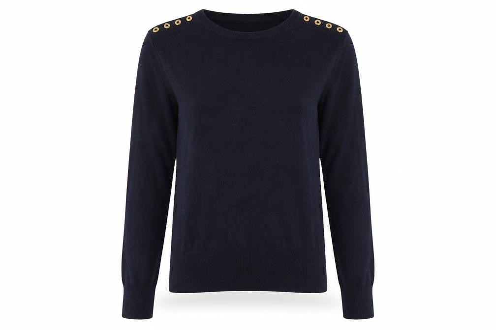 Womens UK Size M H&M Black Pullover Jumper