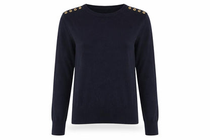 Womens UK Size M H&M Black Pullover Jumper