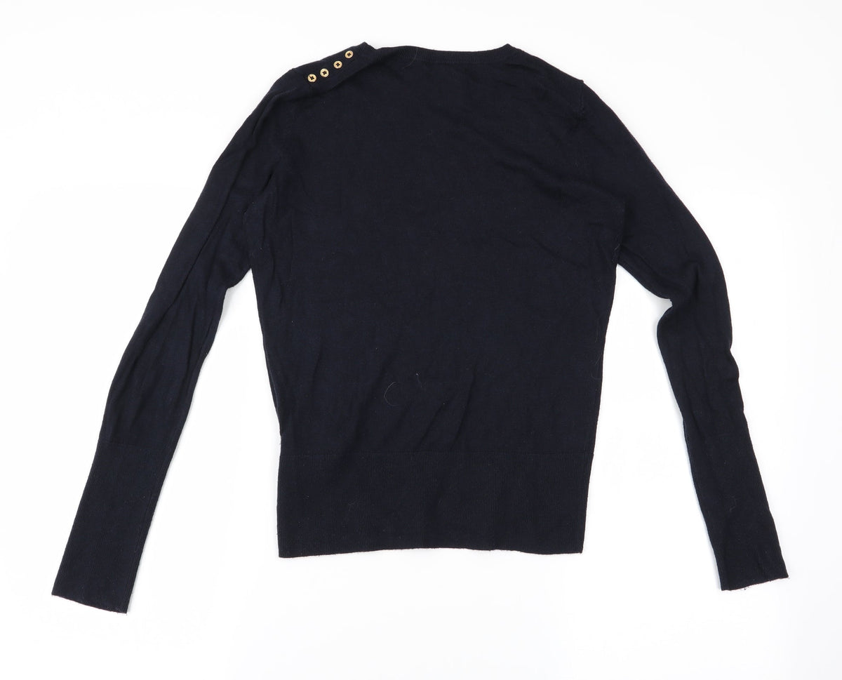 Womens UK Size M H&M Black Pullover Jumper