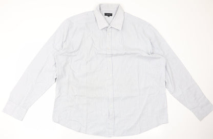Mens UK Size 18.5 Matalan Black  Button-Up Long Sleeve Casual Shirt