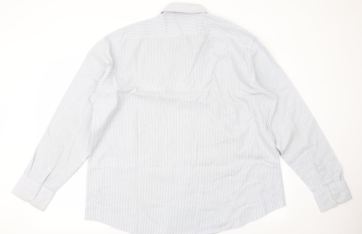 Mens UK Size 18.5 Matalan Black  Button-Up Long Sleeve Casual Shirt