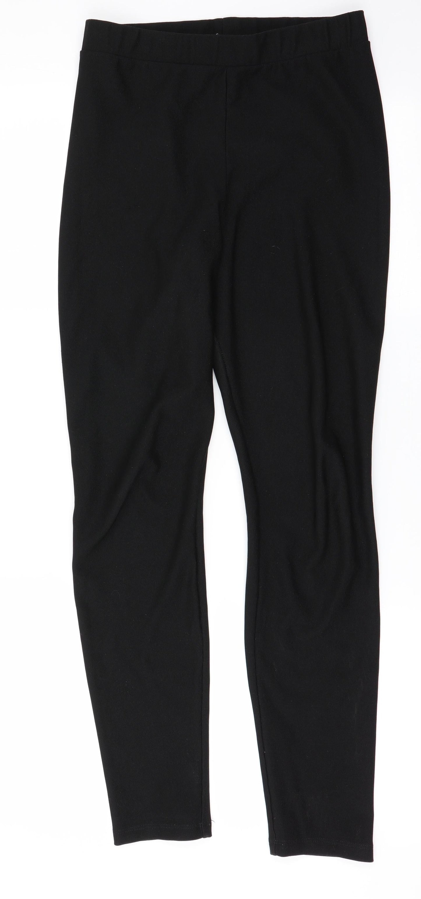 Womens UK Size S H&M Regular Fit  Black Trousers