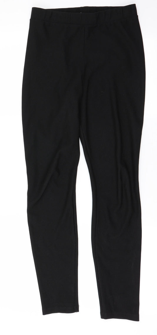 Womens UK Size S H&M Regular Fit  Black Trousers