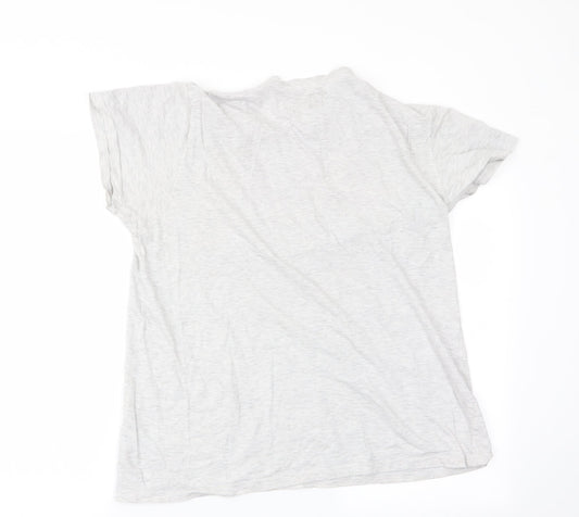 Mens UK Size M Cedar Wood State Grey  T-Shirt