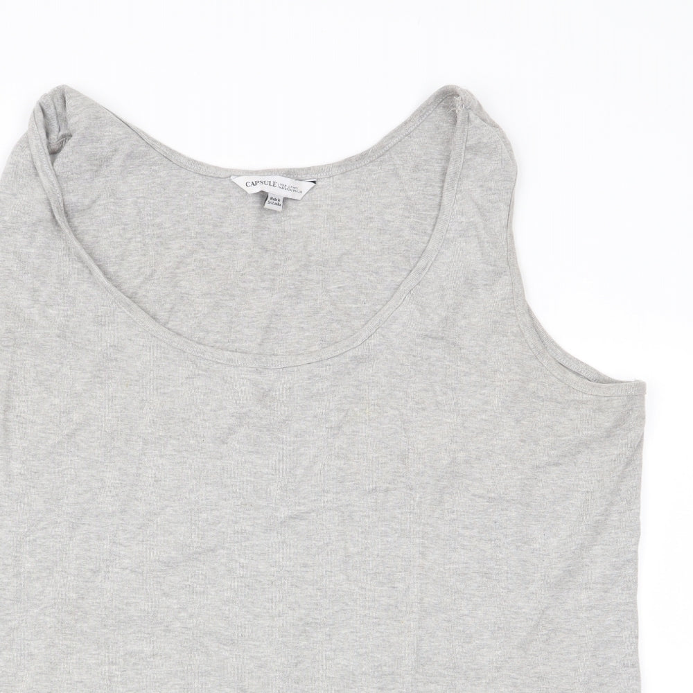 Capsule Womens Grey   Basic Tank Size 22