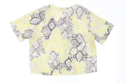Womens UK Size 14 New Look Multicoloured Basic Blouse