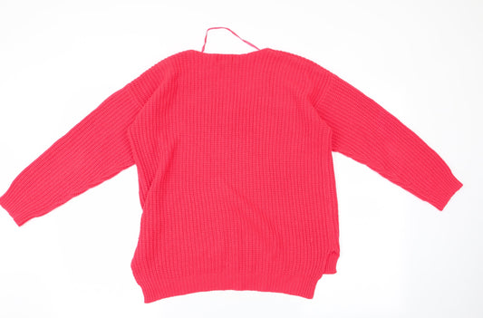 Primark Womens Red   Pullover Jumper Size S