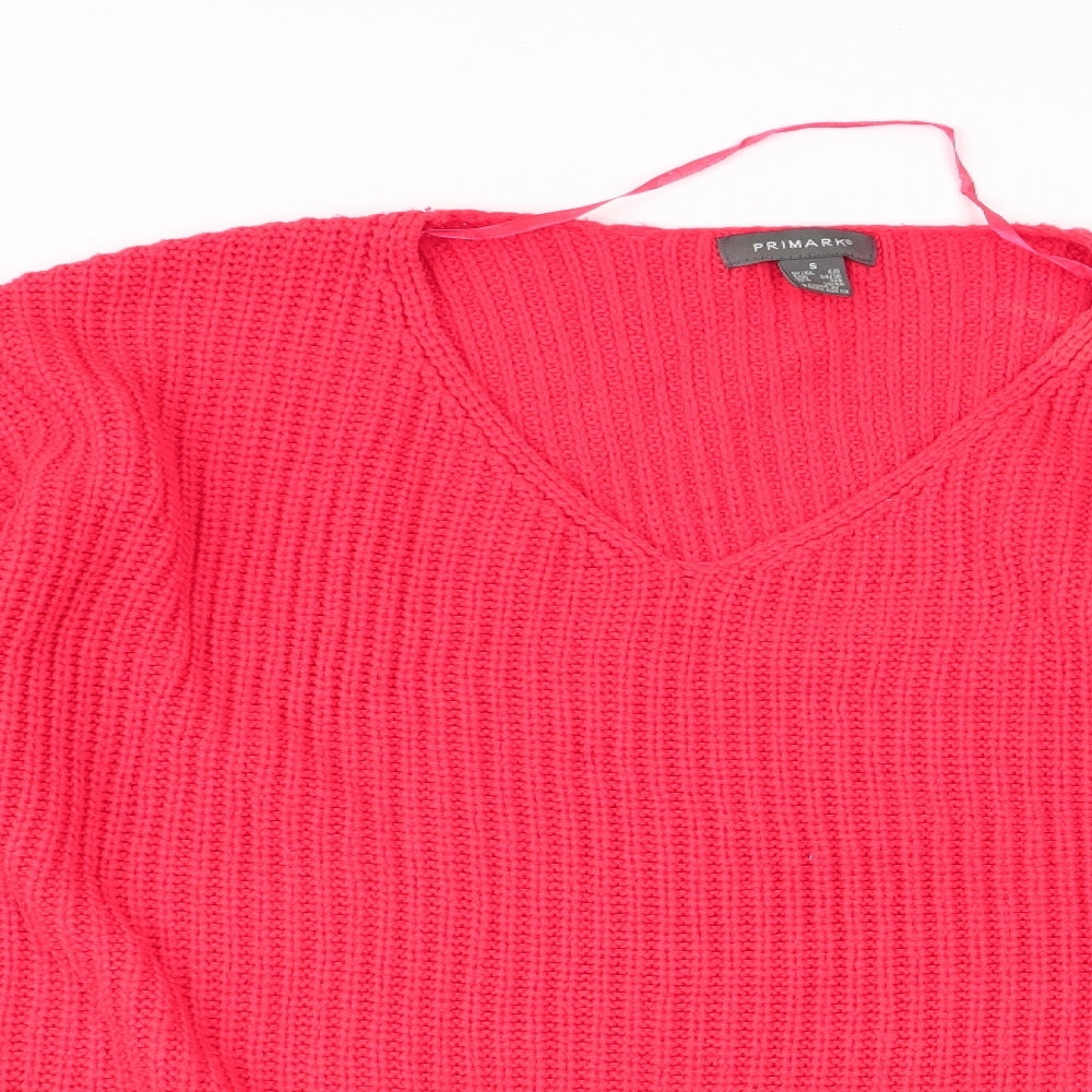 Primark Womens Red   Pullover Jumper Size S