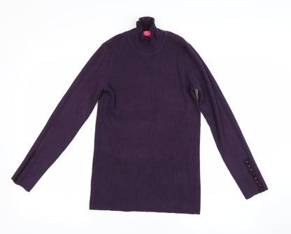 Womens UK Size 12 Together Purple Pullover Jumper