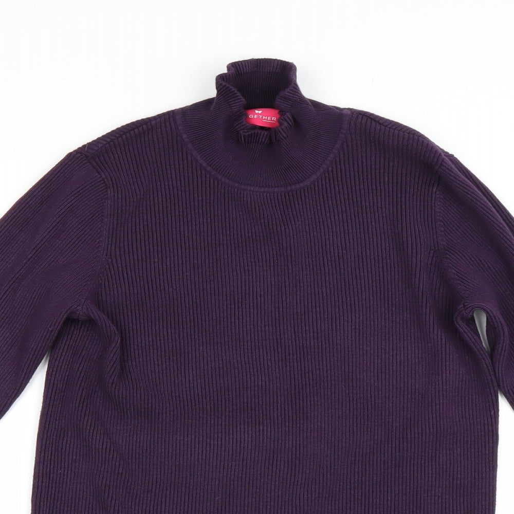 Womens UK Size 12 Together Purple Pullover Jumper