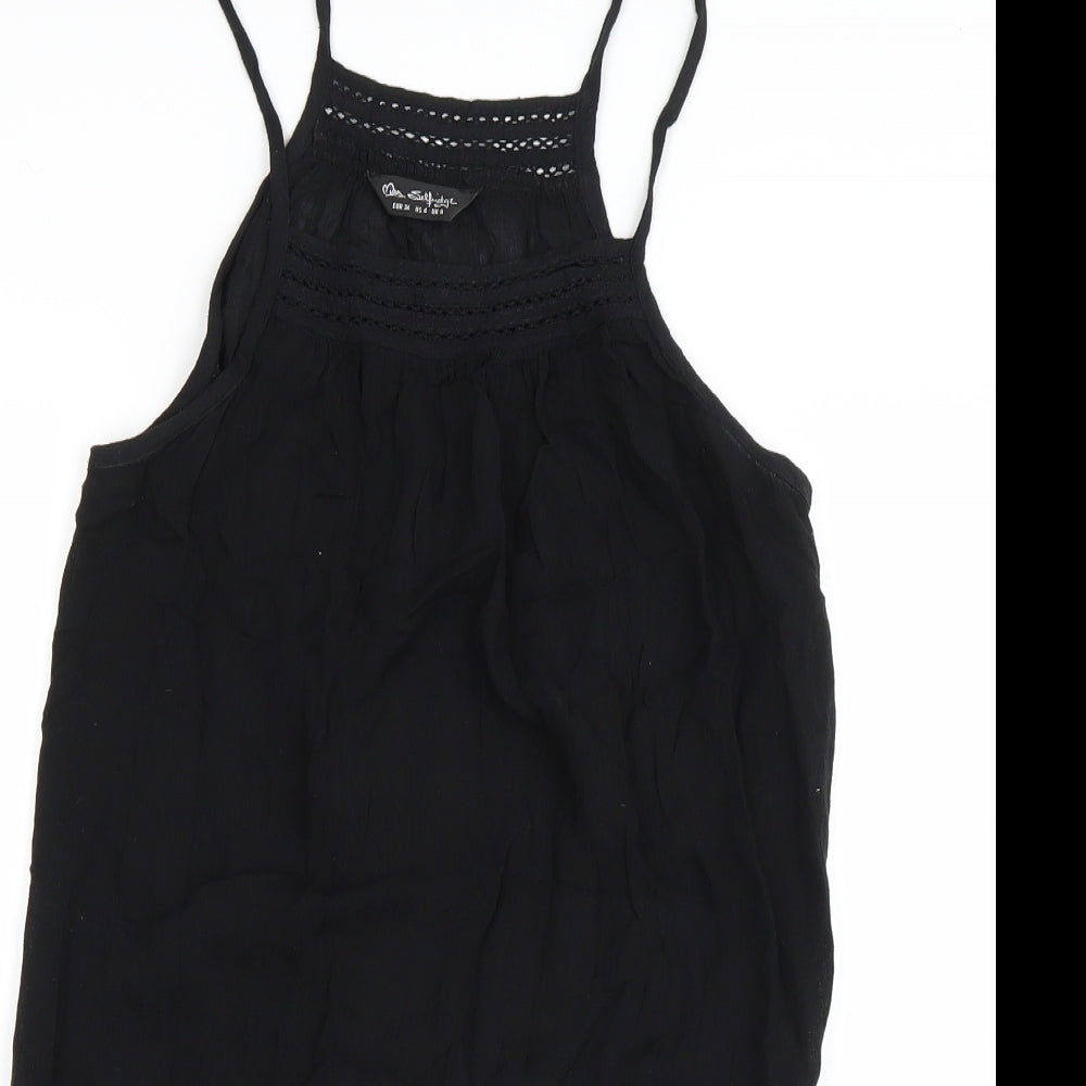 Miss Selfridge Womens Black   Basic Tank Size 8