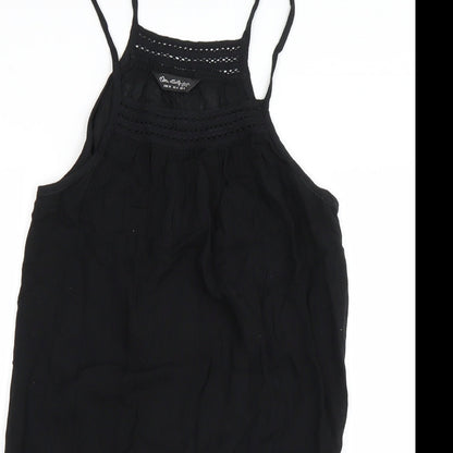 Miss Selfridge Womens Black   Basic Tank Size 8