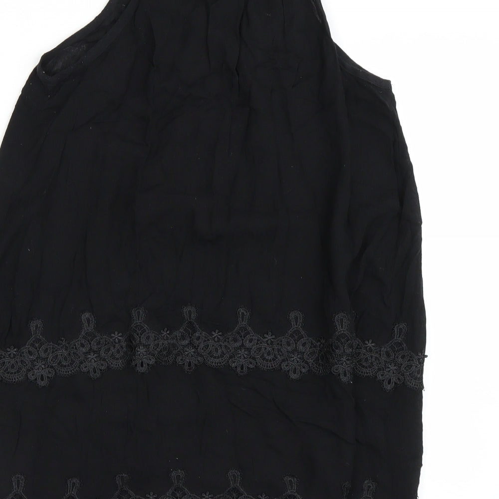 Miss Selfridge Womens Black   Basic Tank Size 8