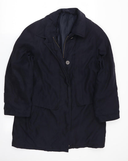 Preworn Womens Blue   Overcoat Coat
