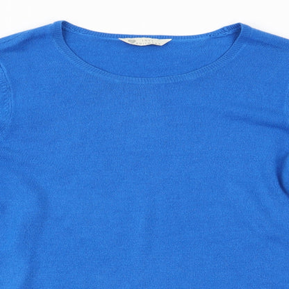 Womens UK Size 14 Love Knitwear Blue Pullover Jumper