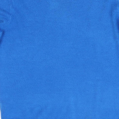 Womens UK Size 14 Love Knitwear Blue Pullover Jumper