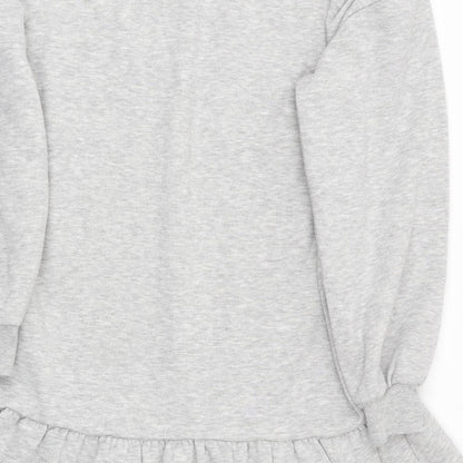 Florence and Fred Womens Grey   Fit & Flare  Size 8  - Sweatshirt Dress