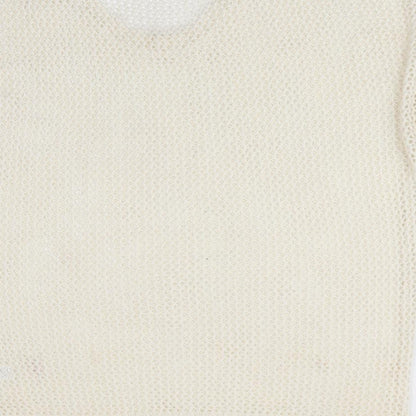 George Womens Ivory   Tunic Jumper Size 14  - Open knit heart pattern