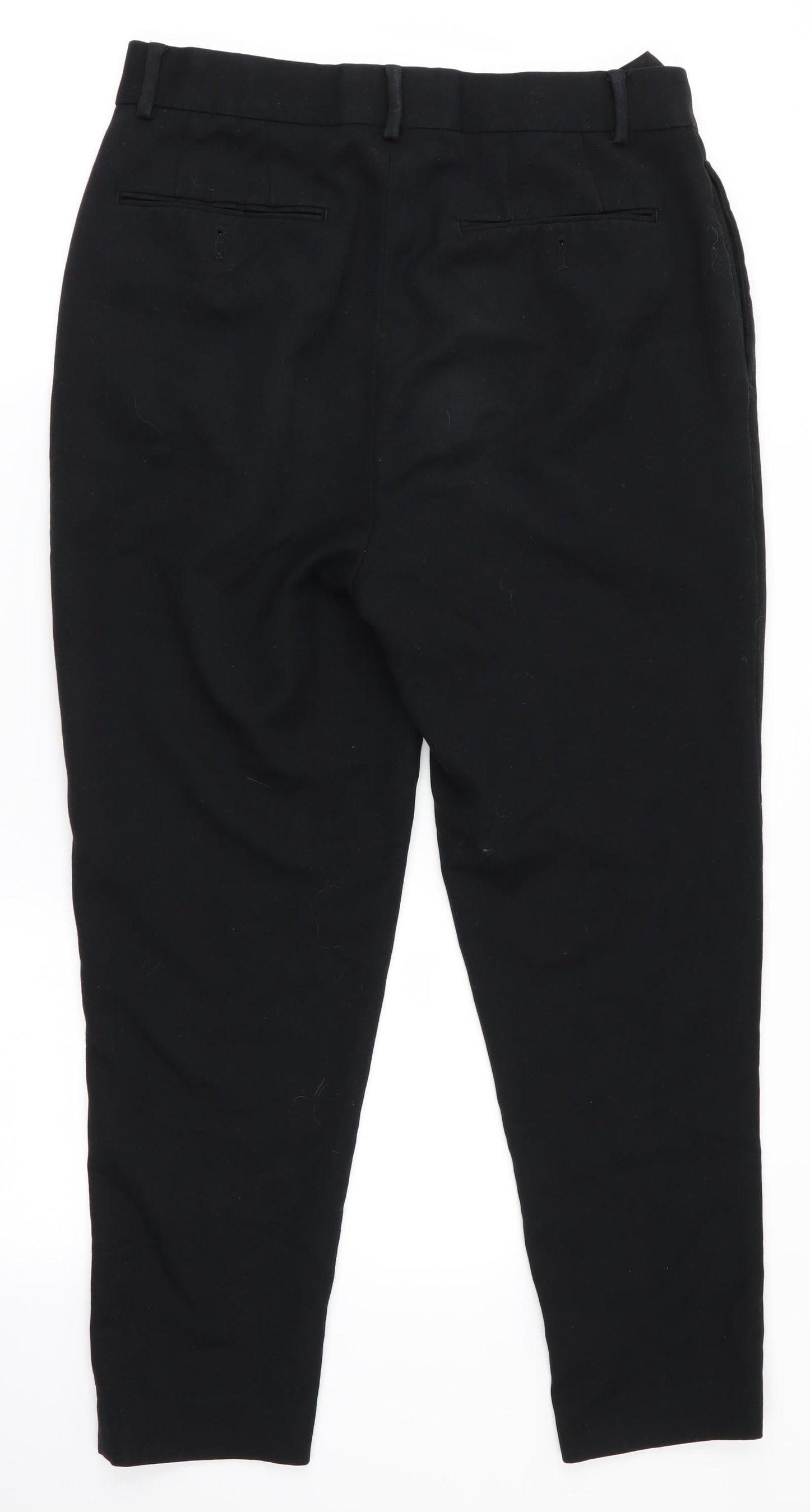Asos Design Mens Black   Trousers  Size 32 in L25 in