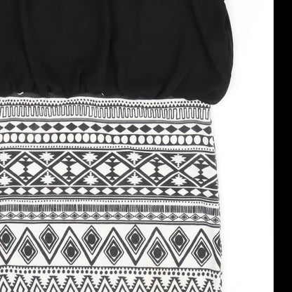 Love Womens Black Geometric  Bodycon  Size M