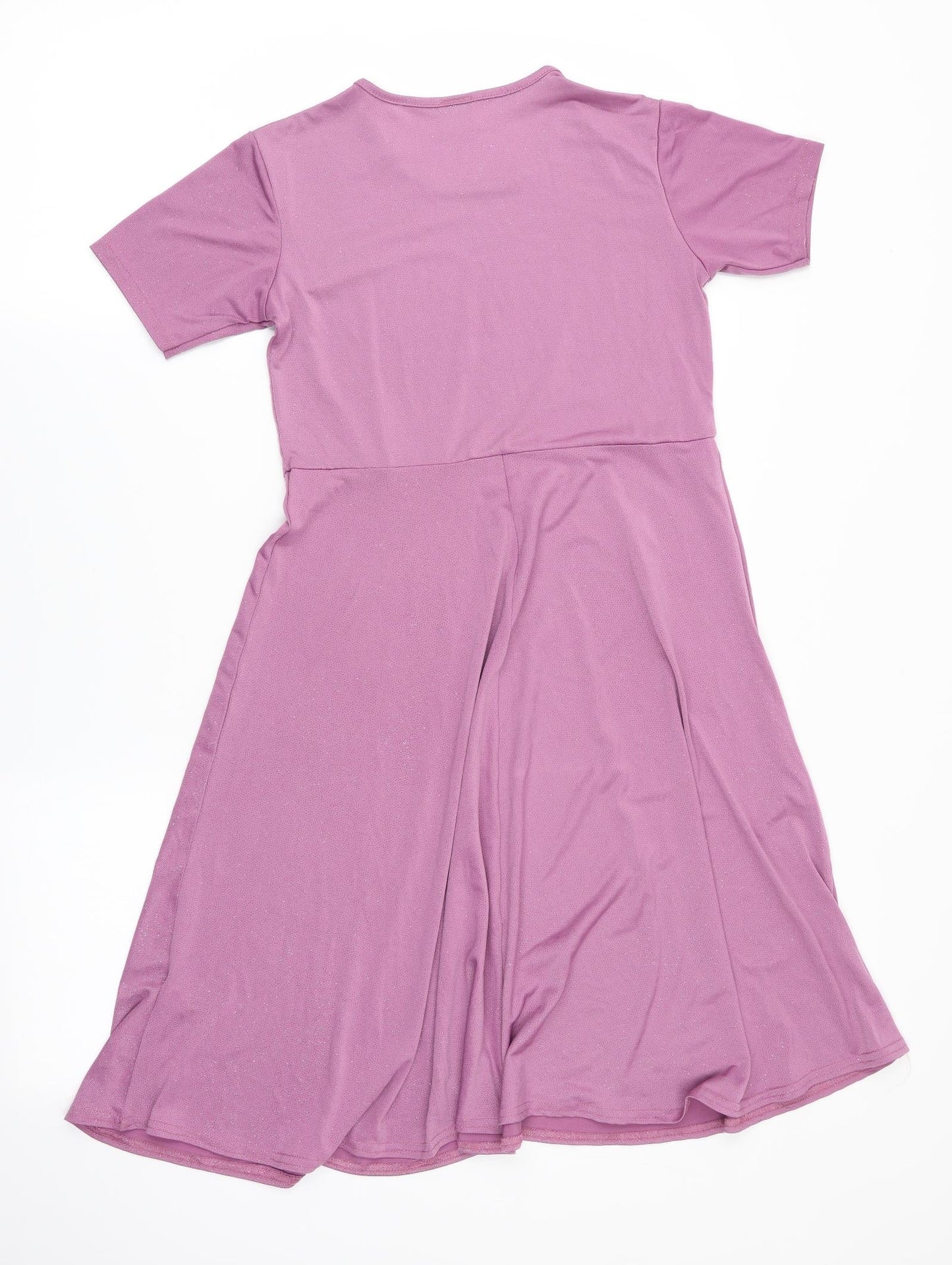 Preworn Girls Pink   Fit & Flare  Size 13 Years  - Glitter effect
