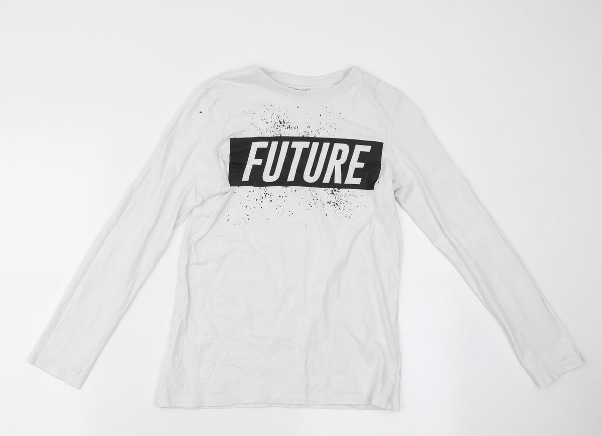 Additional front view of Primark girls’ white basic casual, size 11-12, years - future