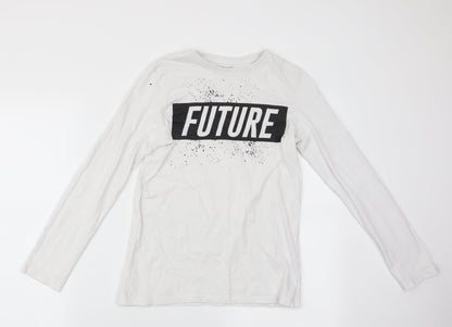 Additional front view of Primark girls’ white basic casual, size 11-12, years - future