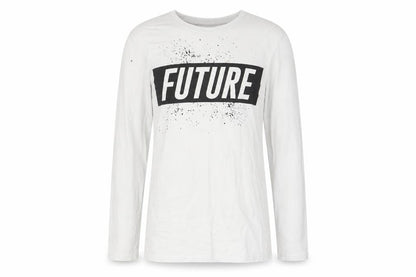 Front view of Primark girls’ white basic casual, size 11-12, years - future